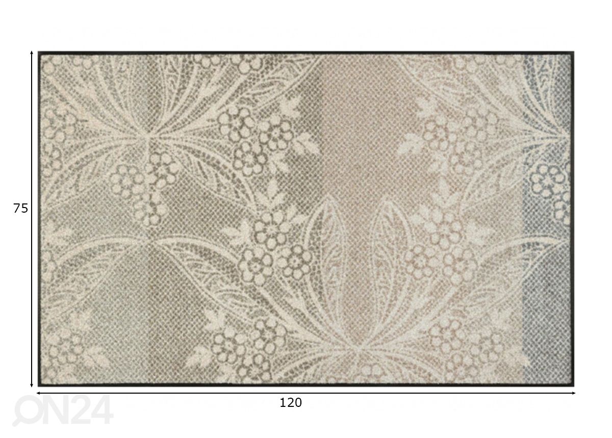 Ковер Floral Lace 75x120 cм увеличить размеры