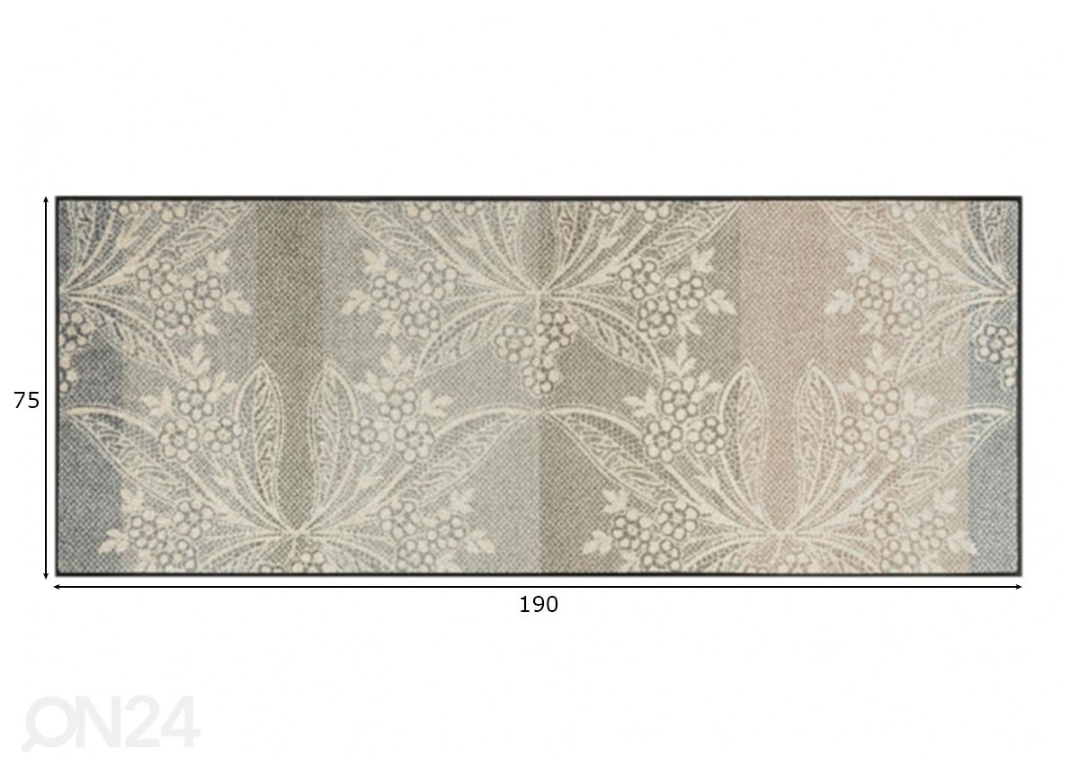 Ковер Floral Lace 75x190 cm увеличить размеры