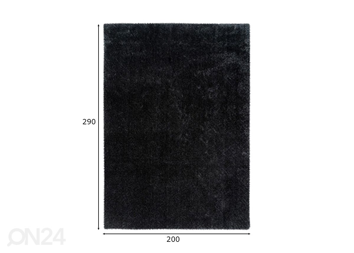 Ковер Glamour Graphite 200x290 см увеличить размеры