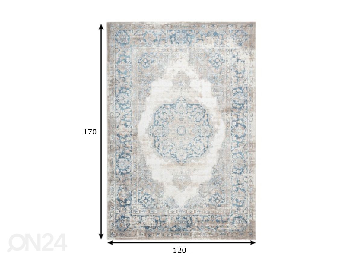 Ковер Pierre Cardin Paris Blue 120x170 см увеличить размеры