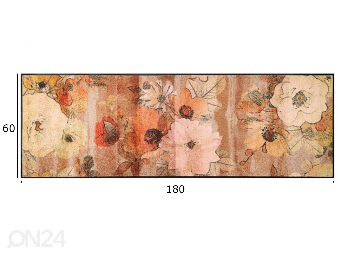 Ковер Retro Roses 60x180 см увеличить размеры