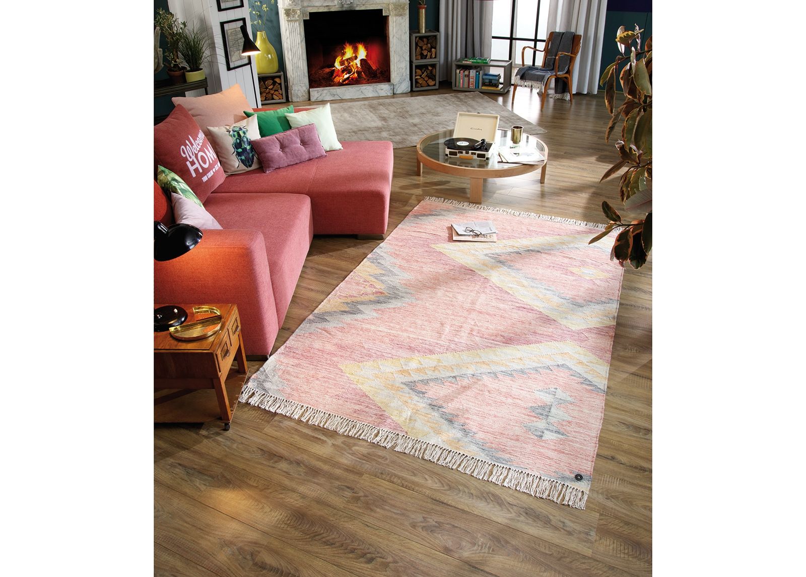 Ковер Vintage Zigzag Kelim 65x135 см увеличить