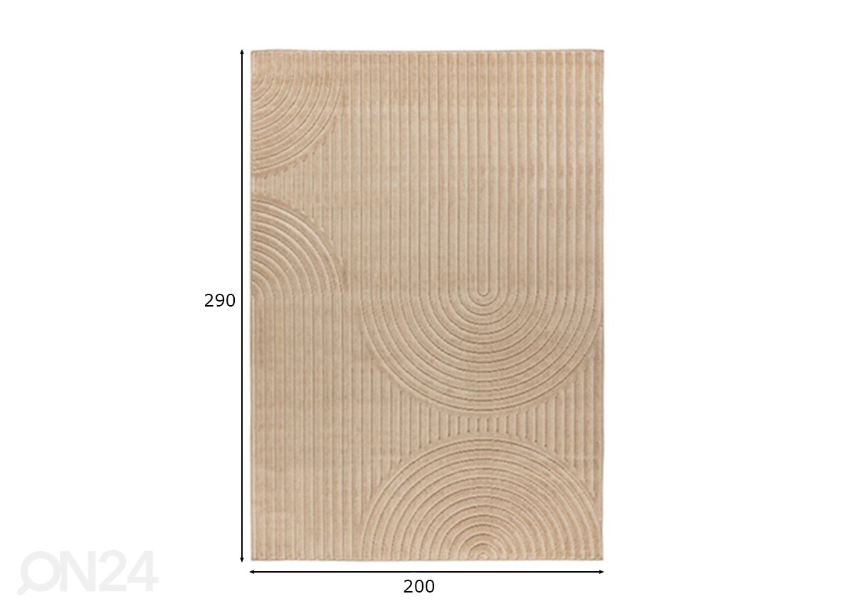 Ковер Viva Beige 200x290 см увеличить размеры