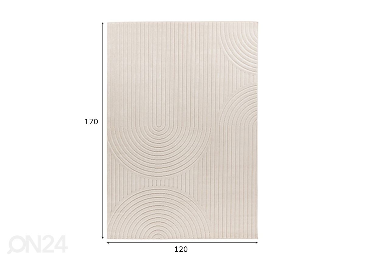 Ковер Viva Ivory 120x170 см увеличить размеры