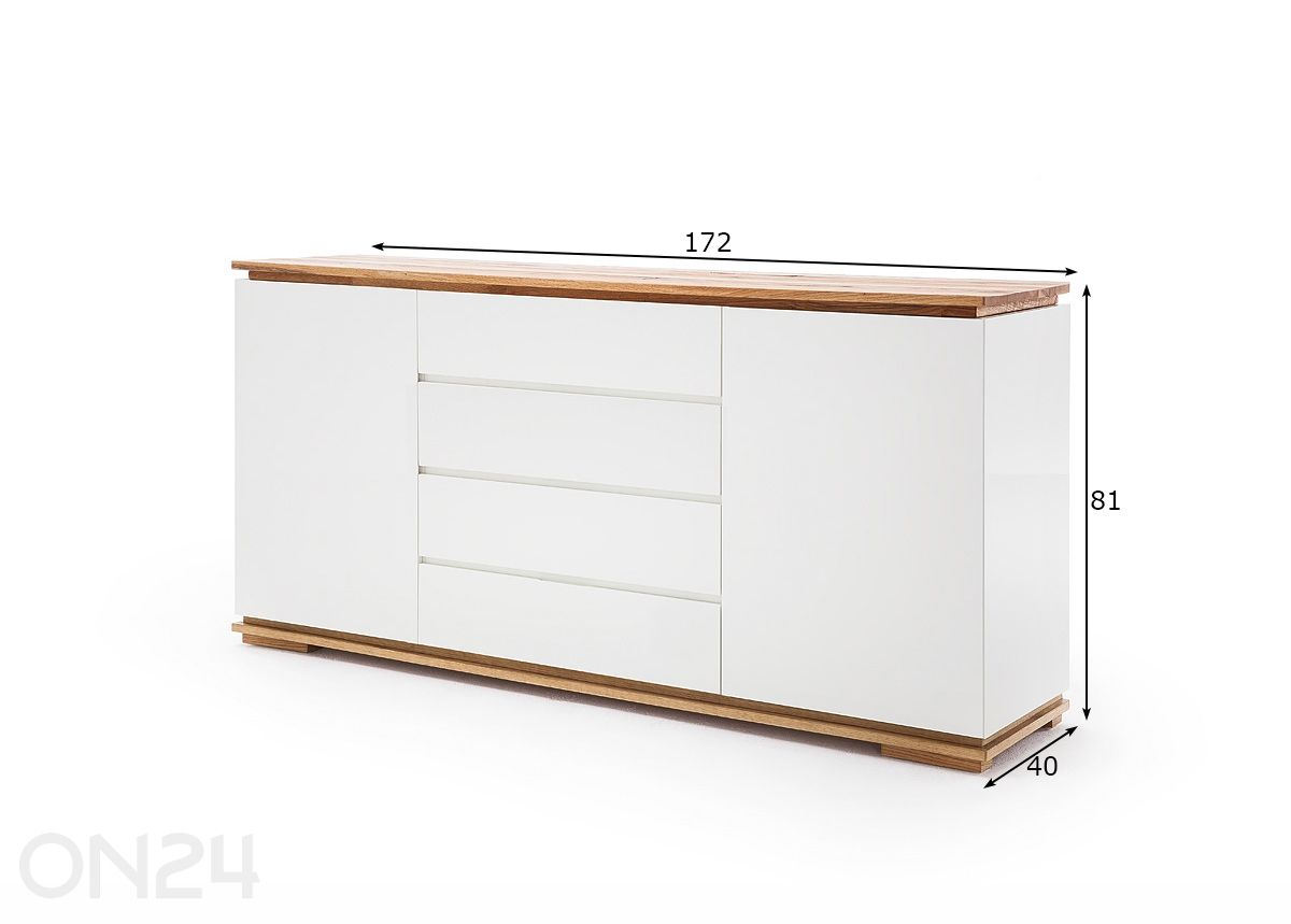 Комод Chiaro 172 см увеличить размеры