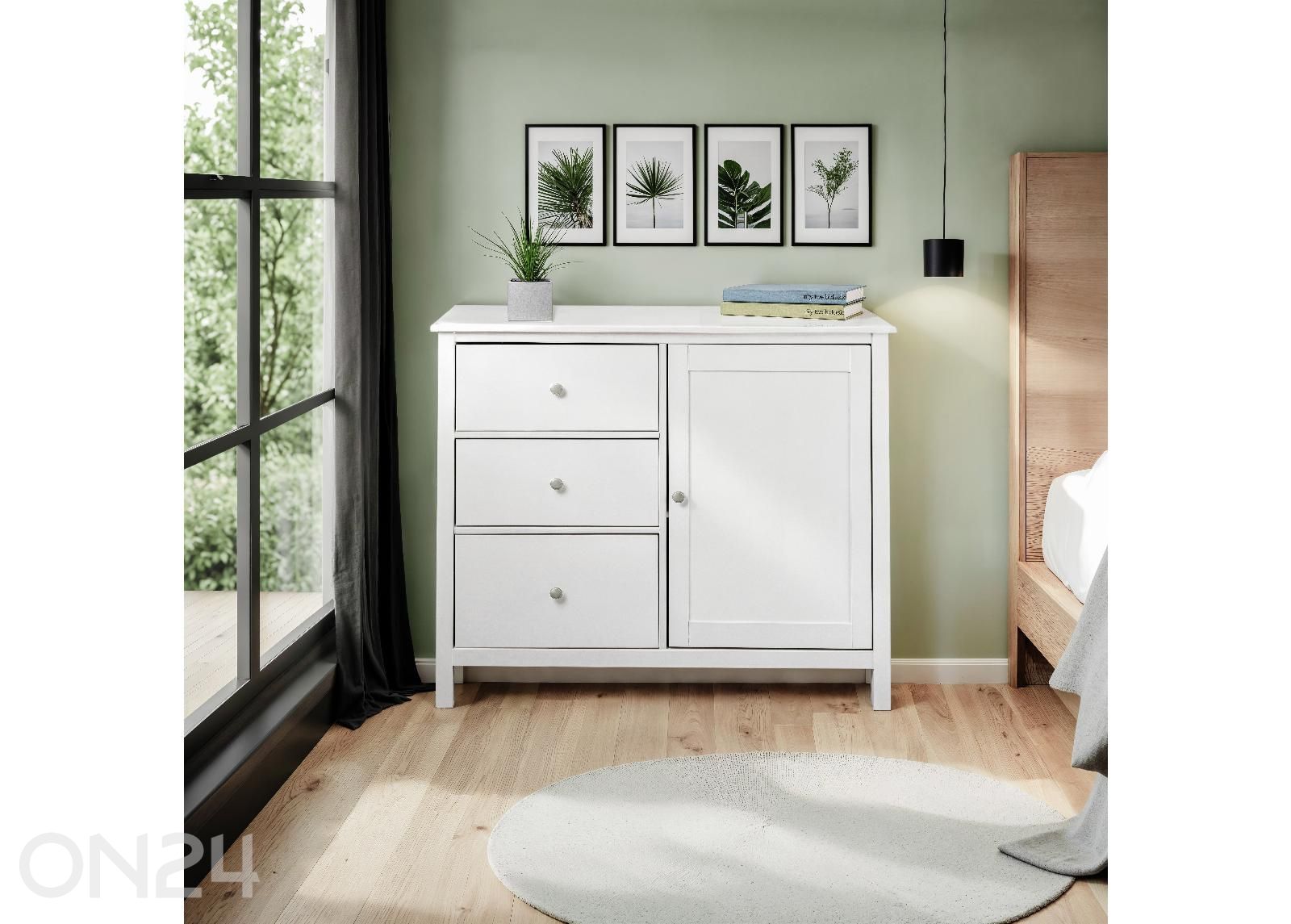 Комод Chilly Home 3+1, Белый увеличить