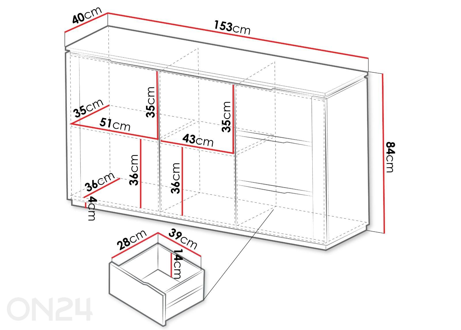 Комод Hilafin увеличить размеры