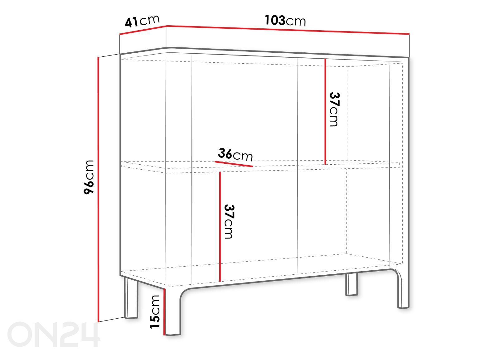 Комод Malumi 103 см увеличить размеры