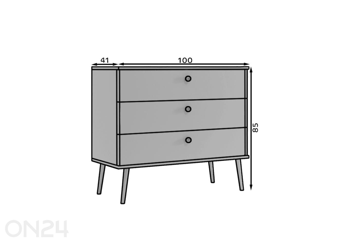 Комод Passo 100 см увеличить размеры