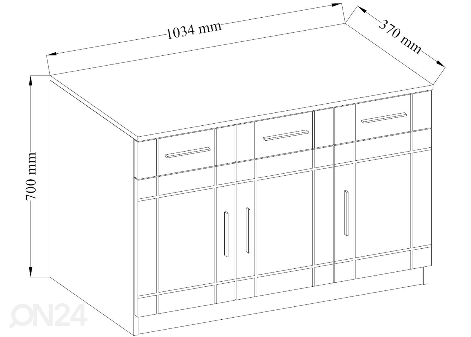 Комод Peine 103 cm увеличить размеры