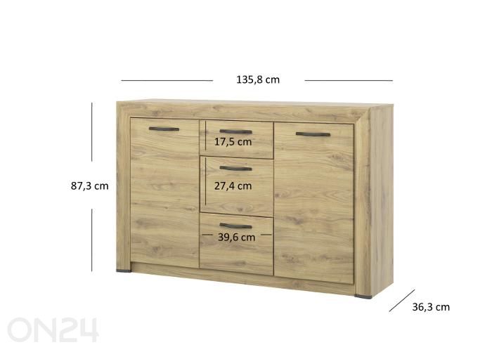 Комод Sapori 135,8 см увеличить размеры
