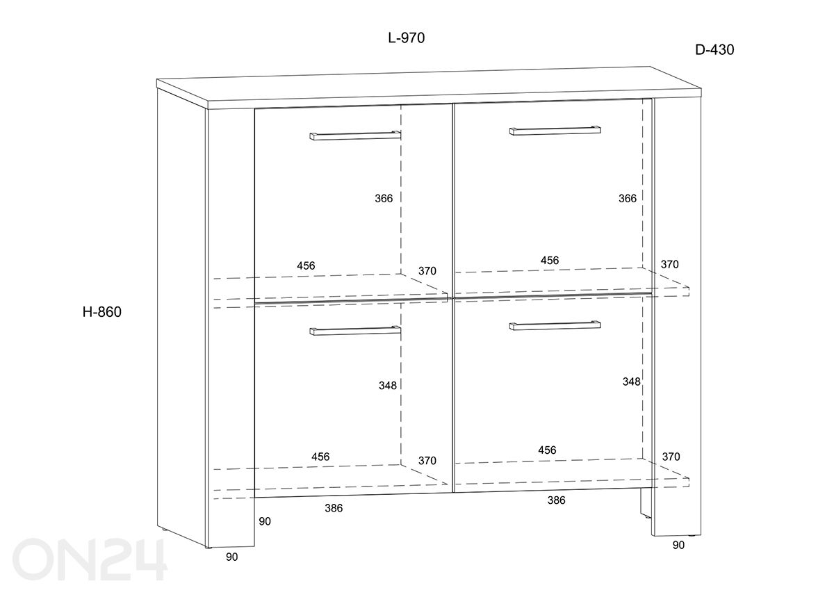 Комод Slide 97 см увеличить размеры