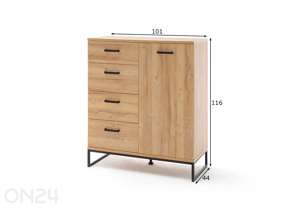 Комод Toledo 101 см увеличить размеры