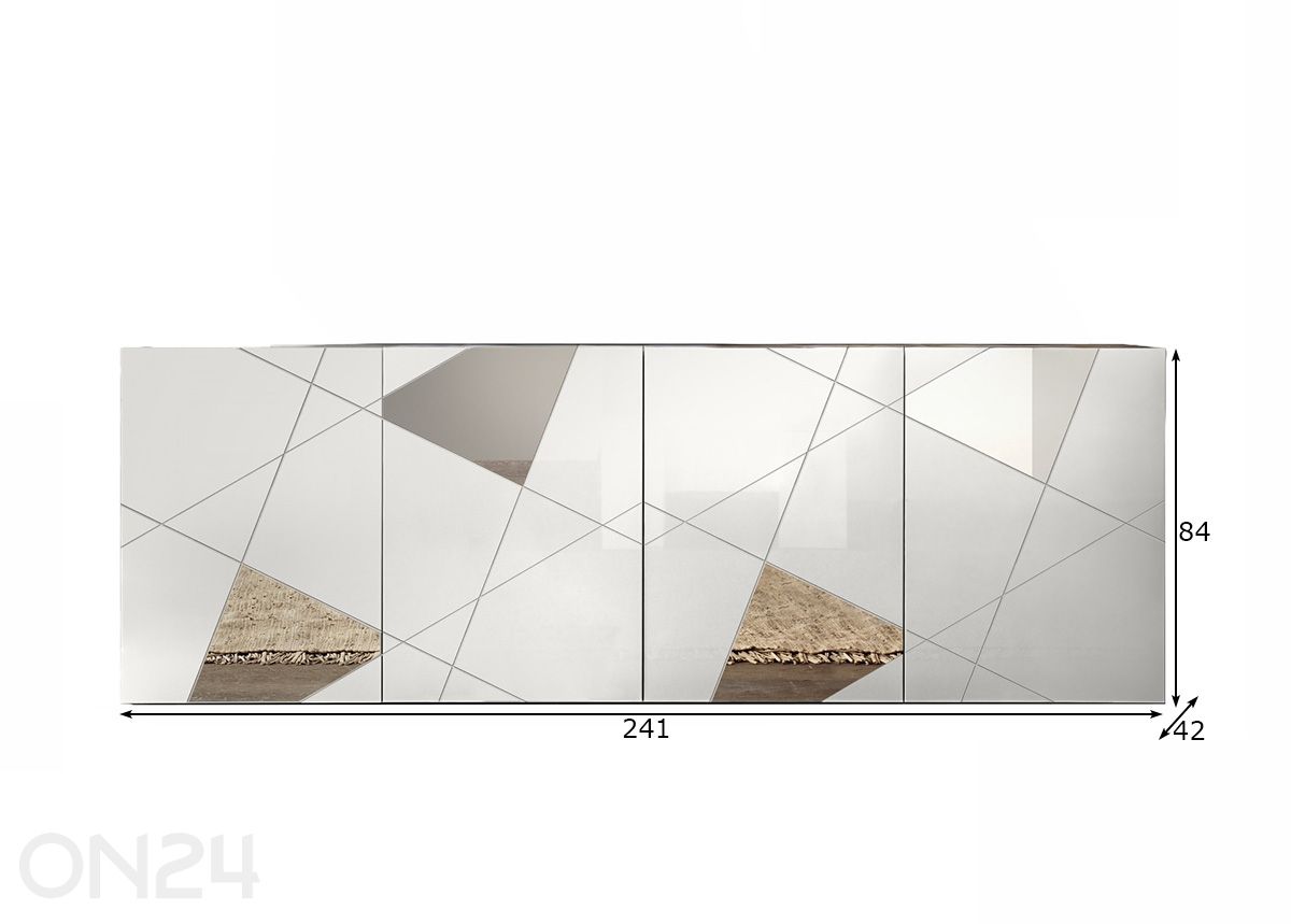 Комод Vittoria 241 см увеличить размеры