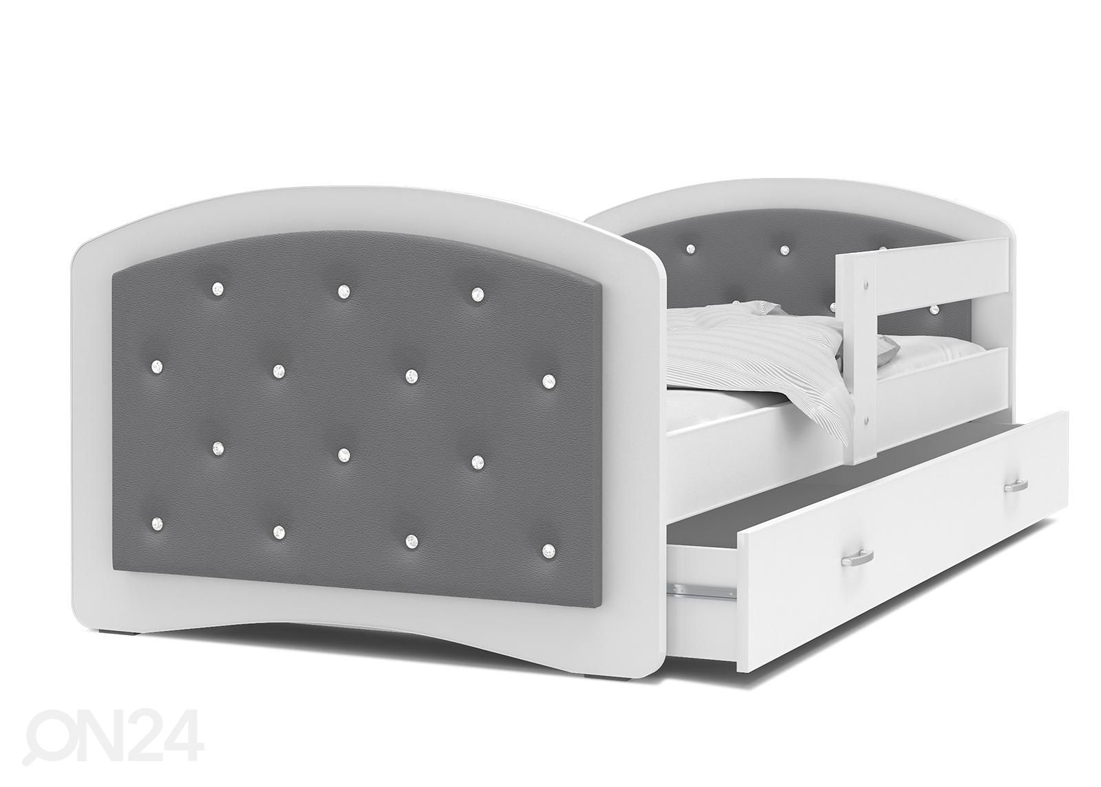 Комплект детской кровати 80x180 cm, белый/серый увеличить