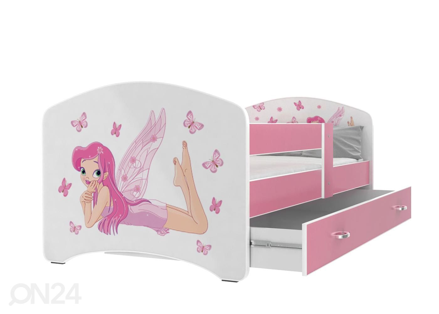 Комплект детской кровати 80x180 cm, розовый/nr 4 увеличить