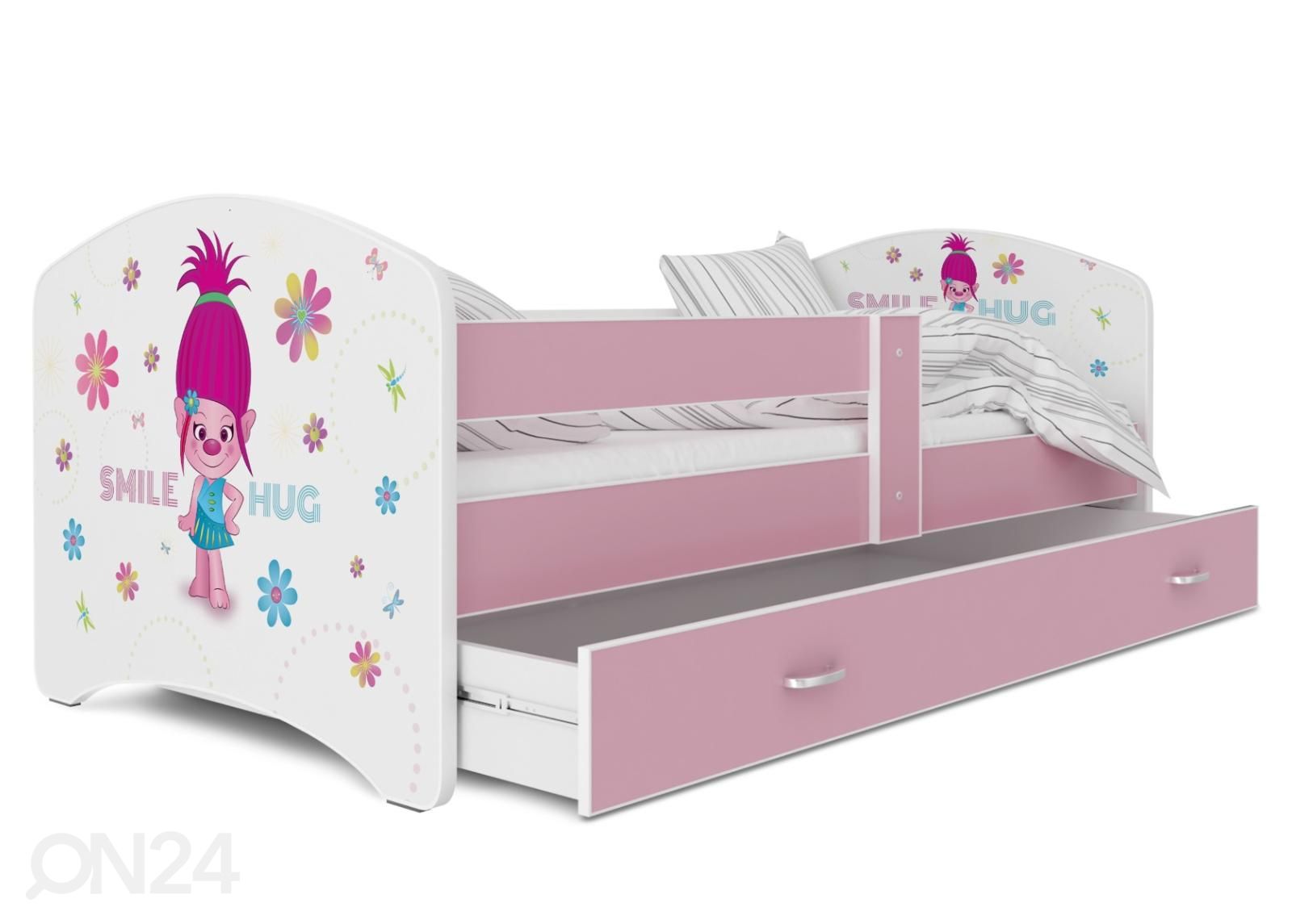 Комплект детской кровати 80x180 cm, розовый/nr 48 увеличить