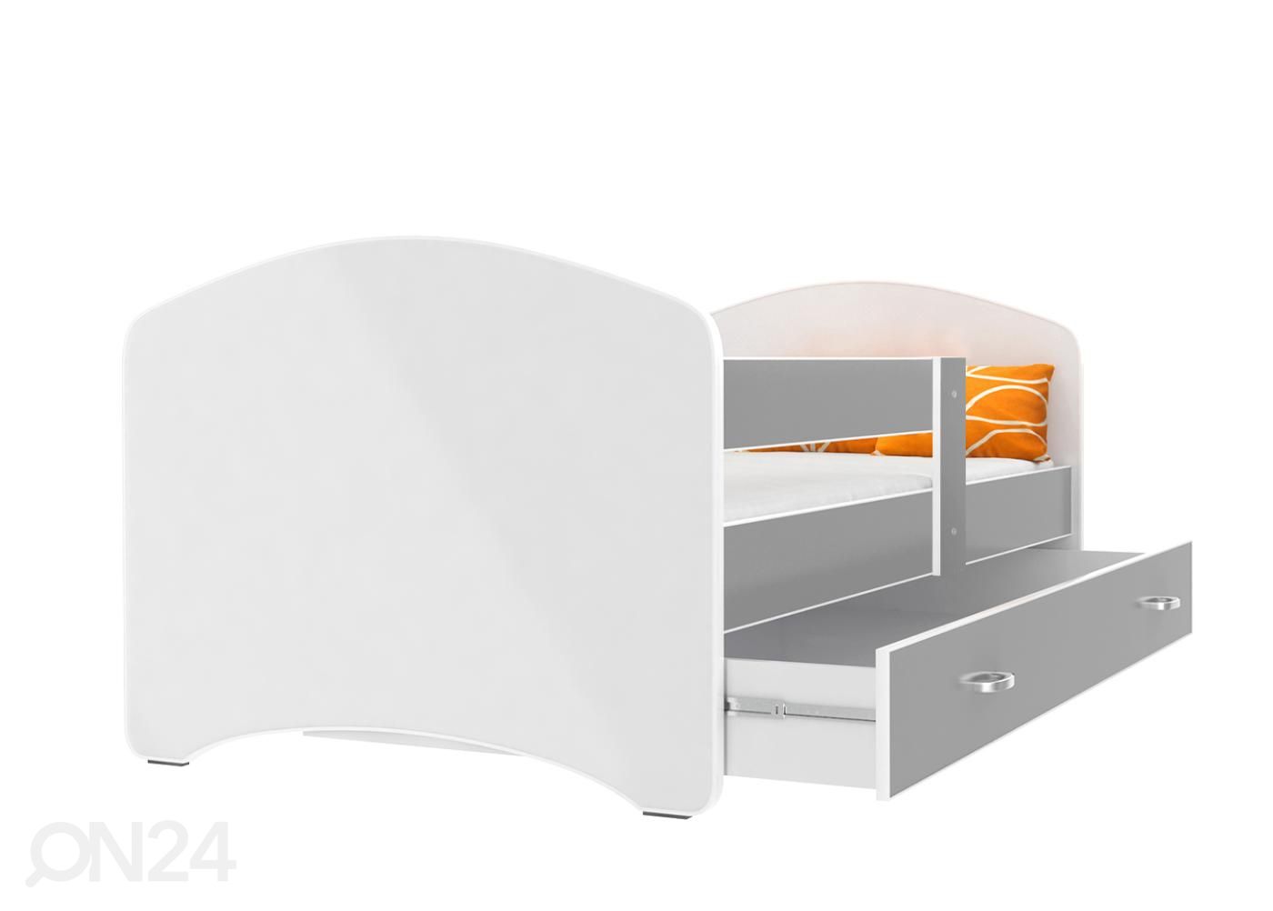 Комплект детской кровати 80x180 cm, серый увеличить