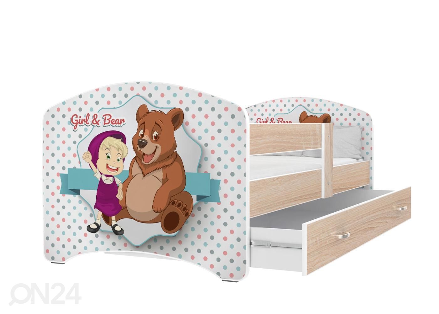 Комплект детской кровати 80x180 cm, сонома/nr 46 увеличить