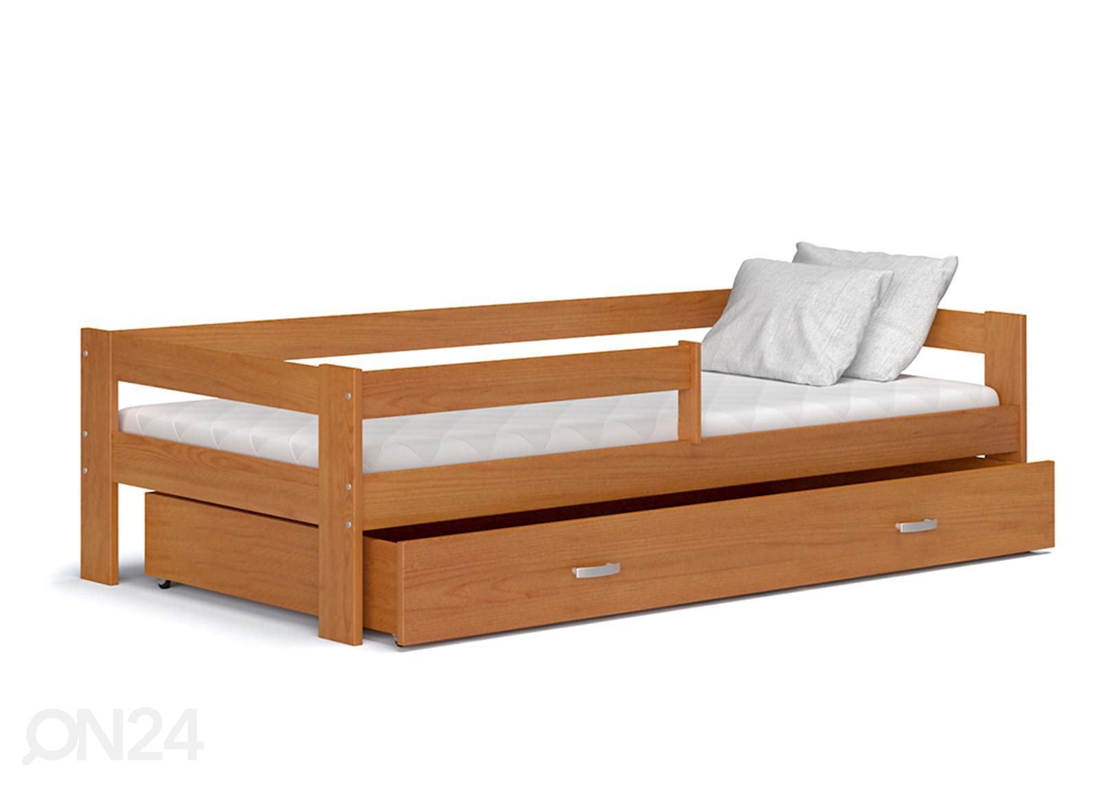 Комплект детской кровати 80x190 cm, коричневый увеличить