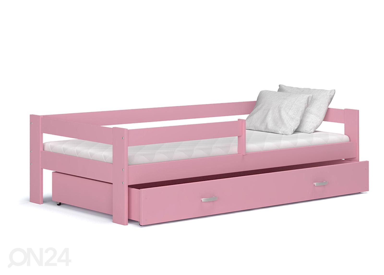Комплект детской кровати 80x190 cm, розовый увеличить