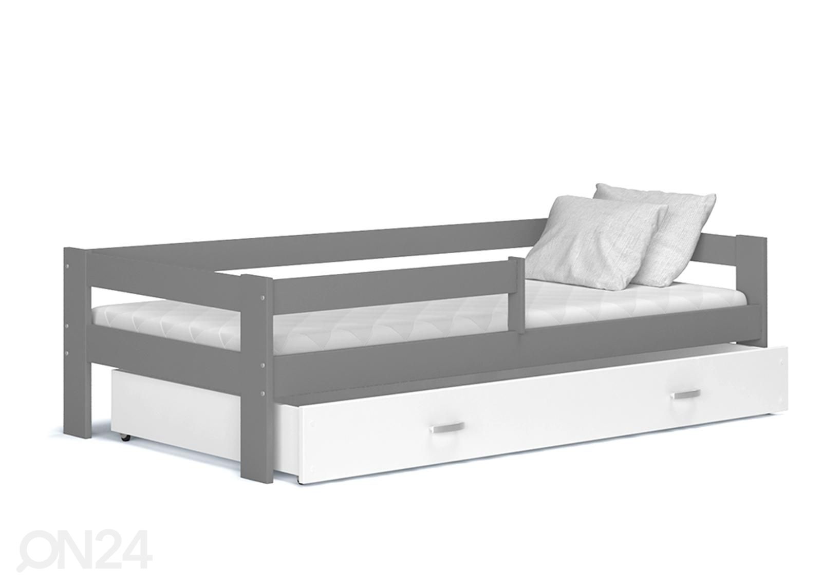 Комплект детской кровати 80x190 cm, серый/белый увеличить