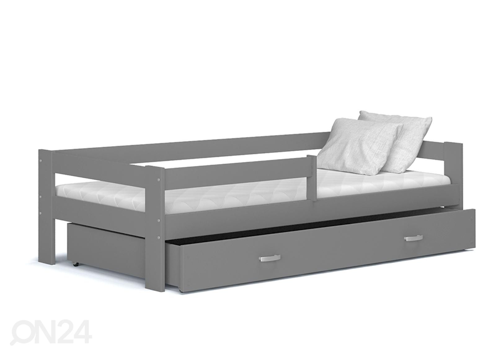 Комплект детской кровати 80x190 cm, серый увеличить