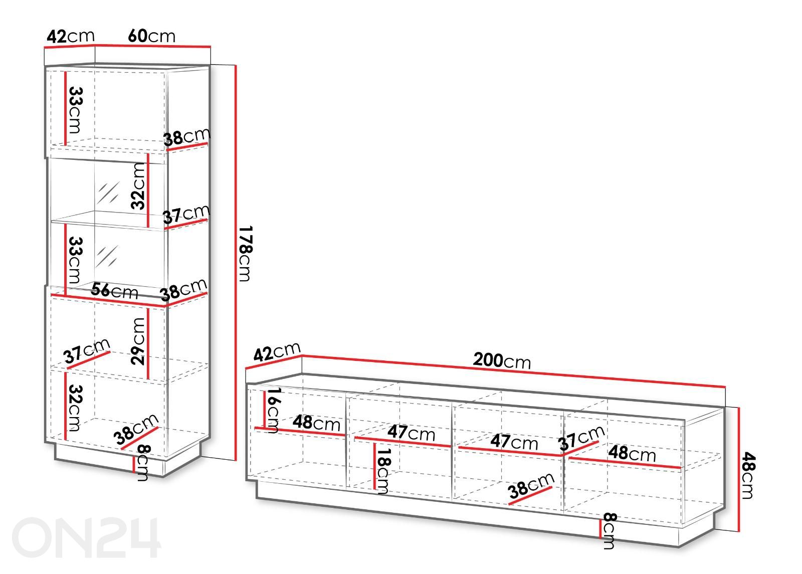 Комплект для гостиной Liverti увеличить размеры