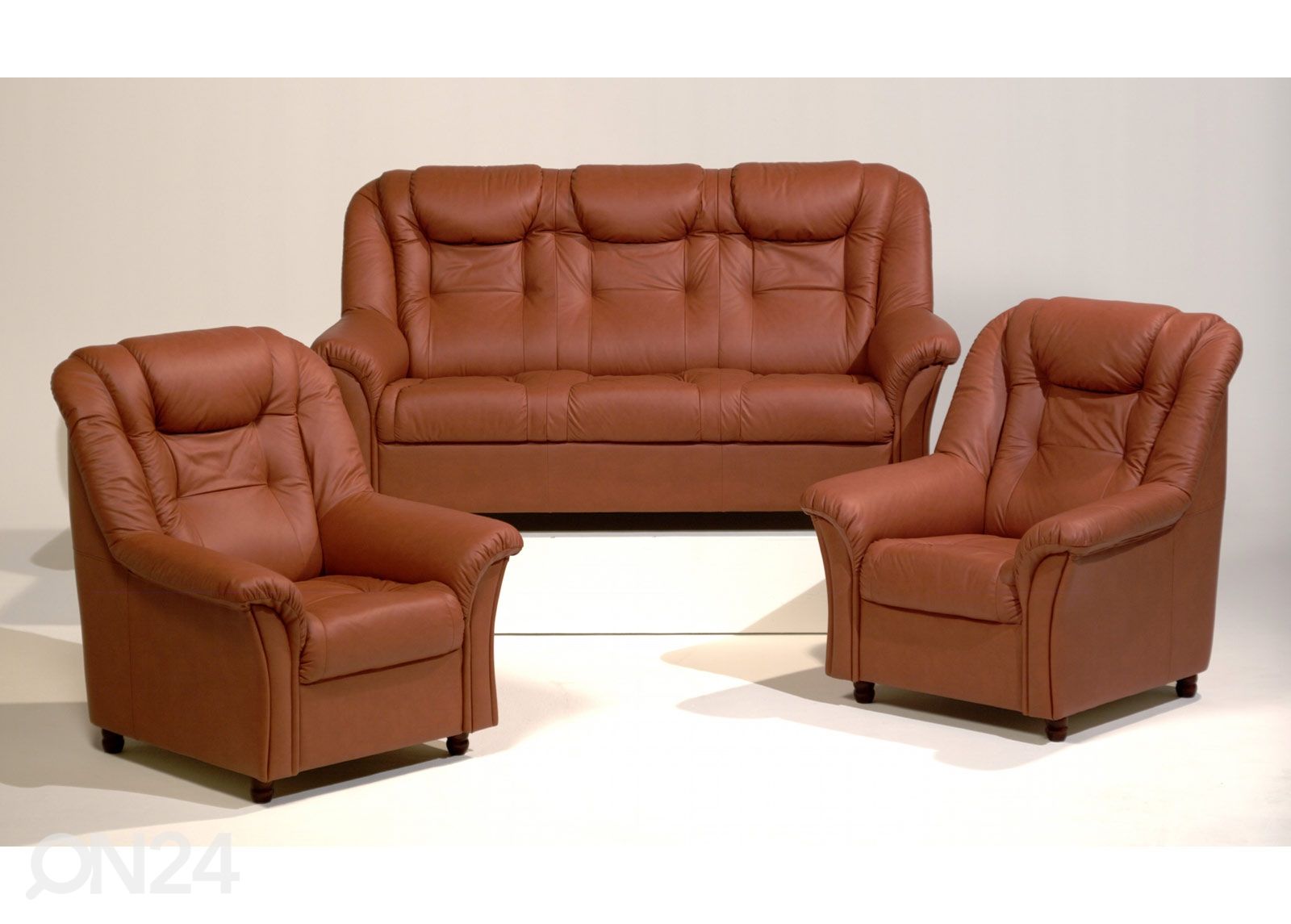 Комплект кожаных диванов SanMarino 3+1+1 увеличить