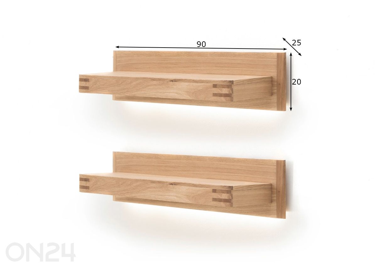 Комплект настенных полок Salvador, 2 шт увеличить размеры