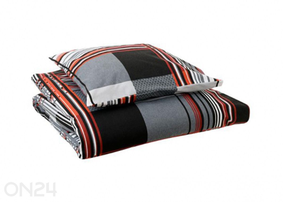 Комплект постельного белья Black-Red 10319, пододеяльник 150х210 см + наволочка 50х60 см увеличить