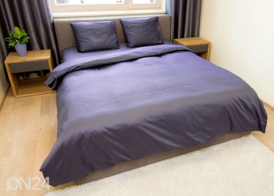Комплект постельного белья Plain Grey 240x210 см увеличить