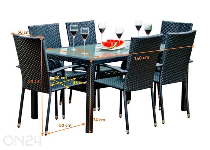 Комплект садовой мебели Avvicente увеличить размеры