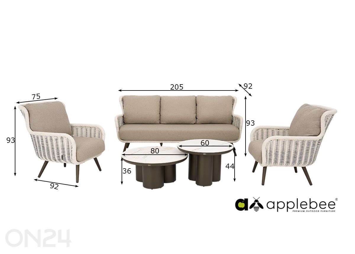 Комплект садовой мебели Key Largo увеличить размеры