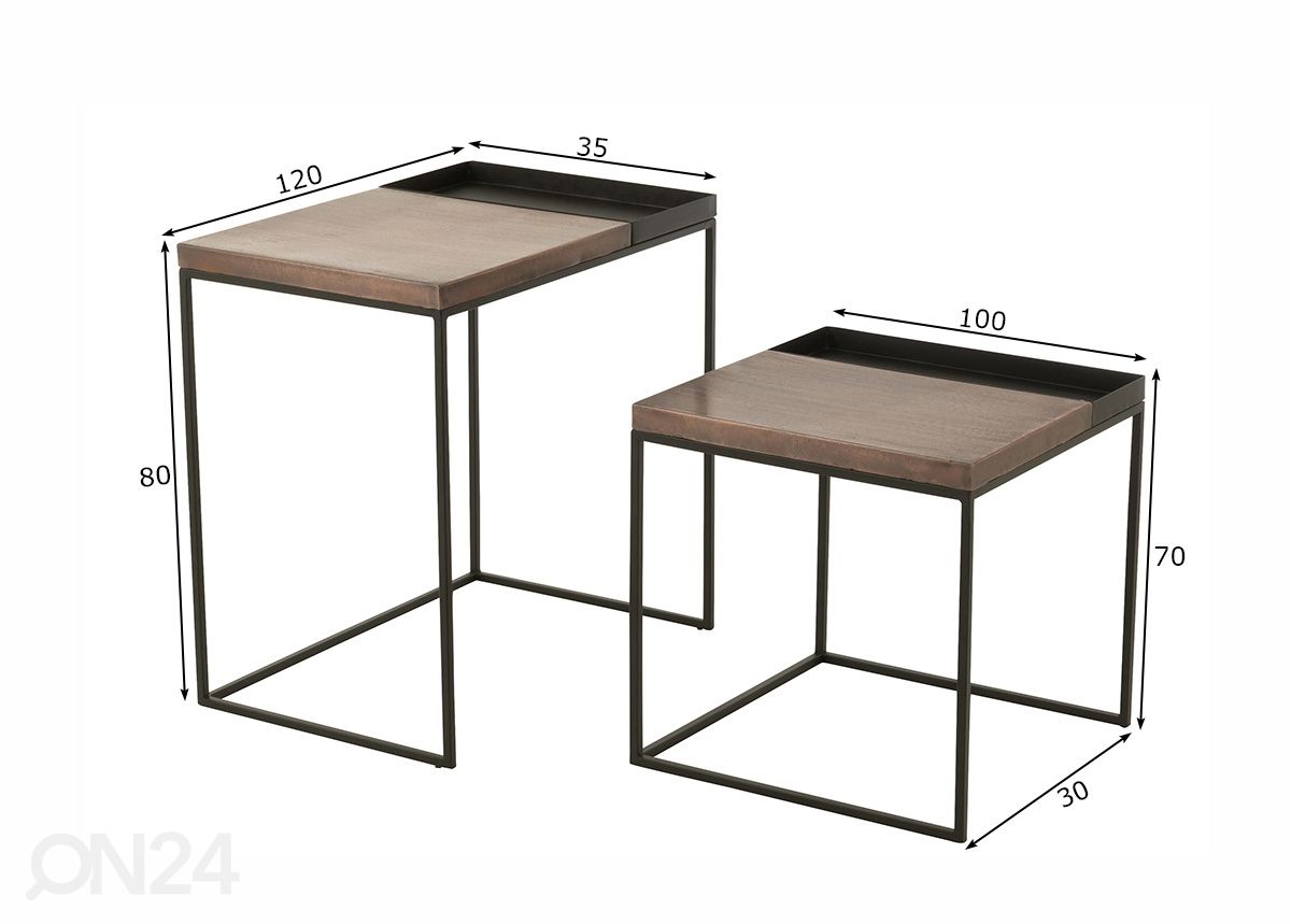 Комплект столиков Bronze, 2 шт увеличить размеры