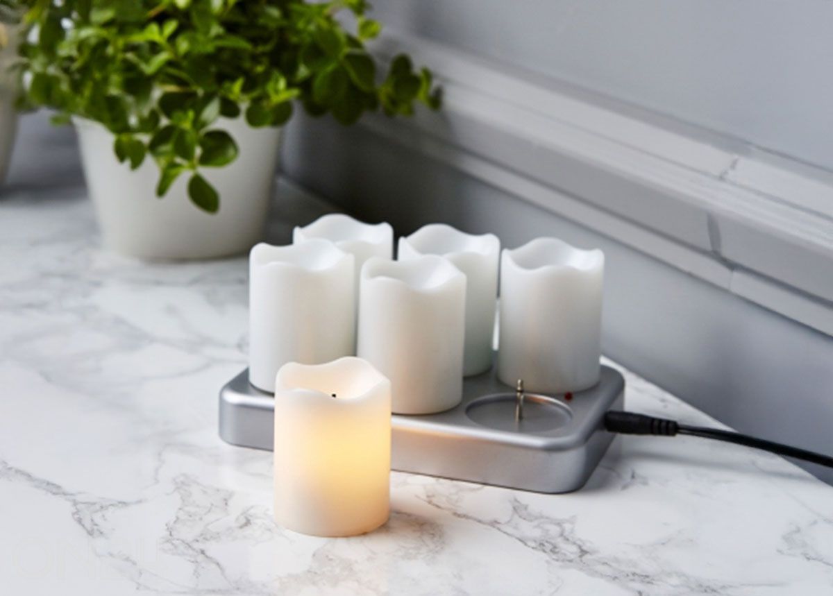 Комплект LED свечей Chargeme 6 шт, белые увеличить