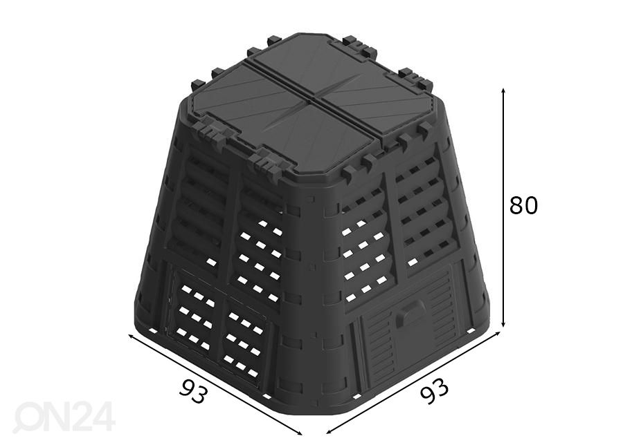 Компостер 480л, черный увеличить размеры