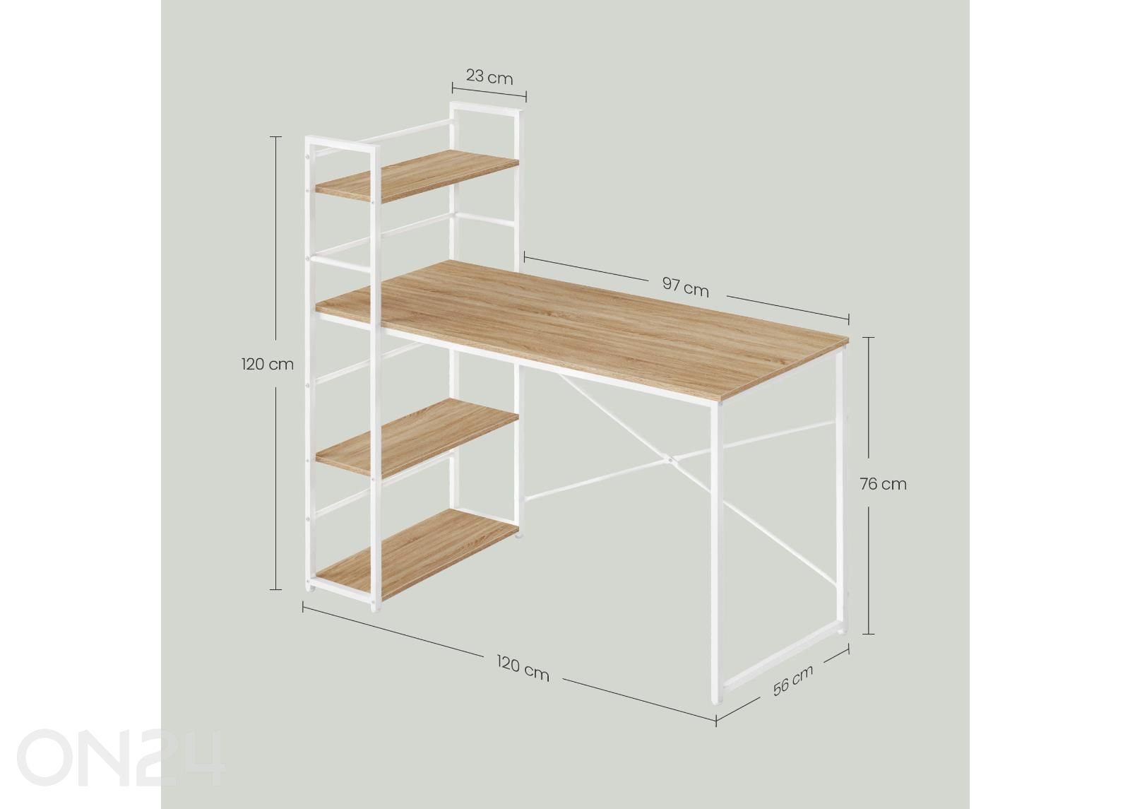 Компьютерный стол с полкой увеличить размеры