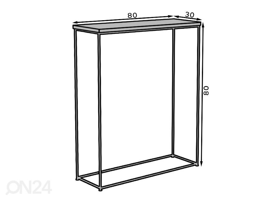 Консольный столик Malbo 30x80 см увеличить размеры