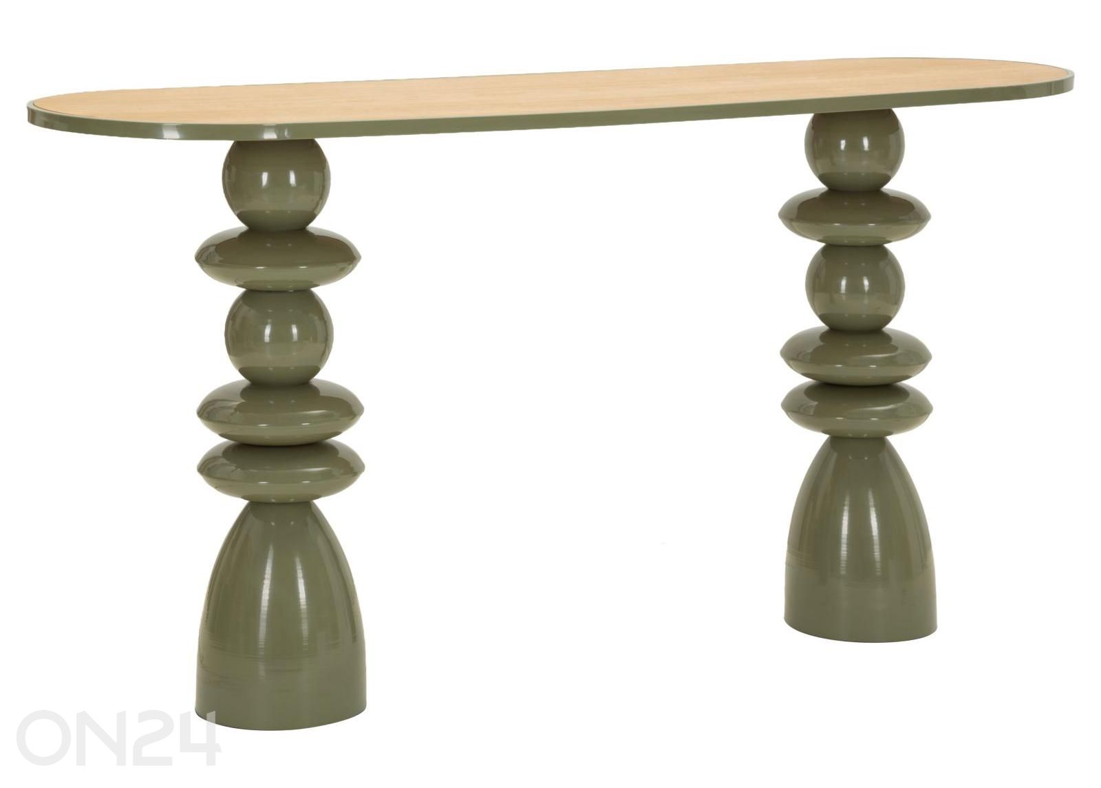 Консольный стол, 150x45x77,5 см, зелёный увеличить