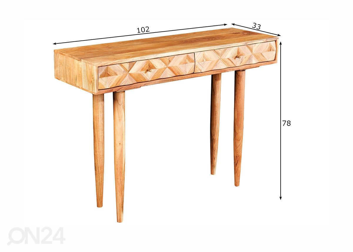 Консольный стол Alpine 102 cm увеличить размеры
