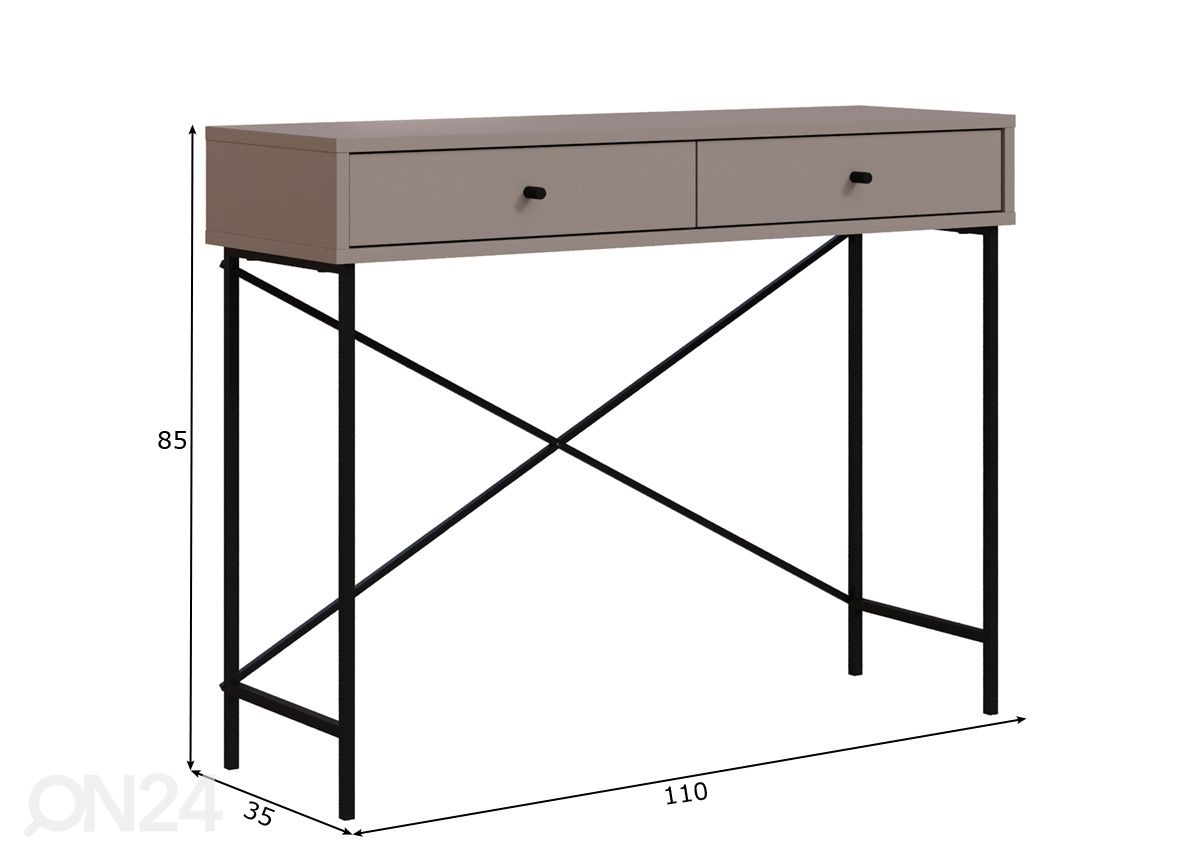 Консольный стол Titan Mocca 110 cm увеличить размеры
