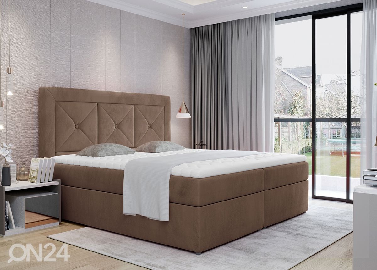 Континентальная кровать с ящиком 180x200 cm увеличить