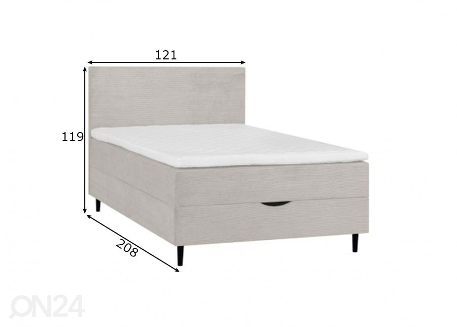 Континентальная кровать Laara 120x200 см увеличить размеры