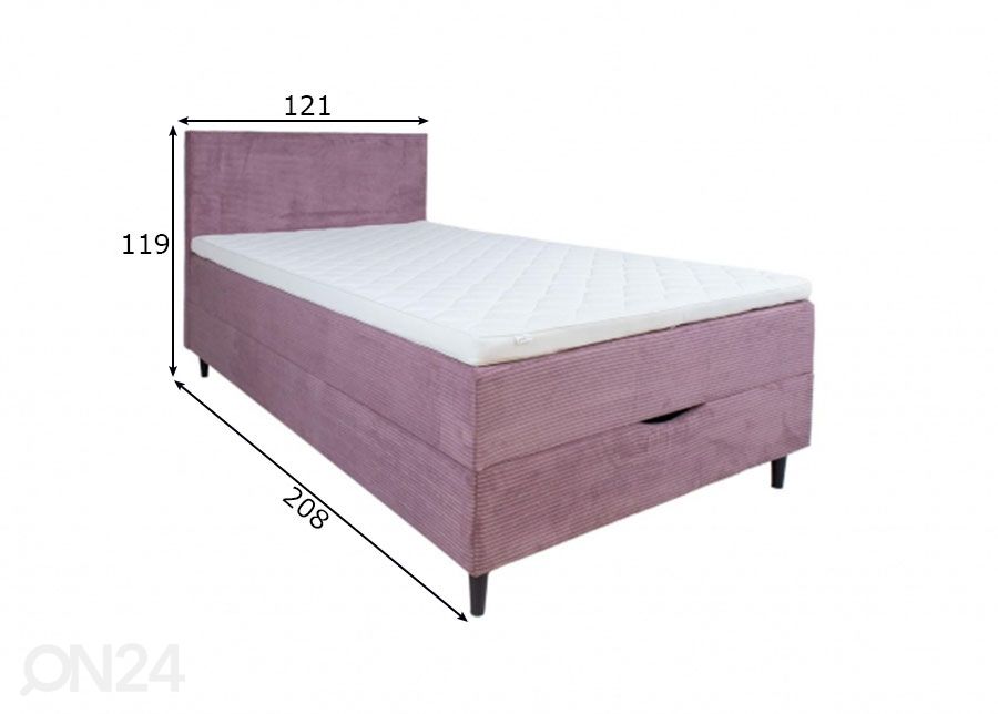 Континентальная кровать Laara 120x200 см увеличить размеры