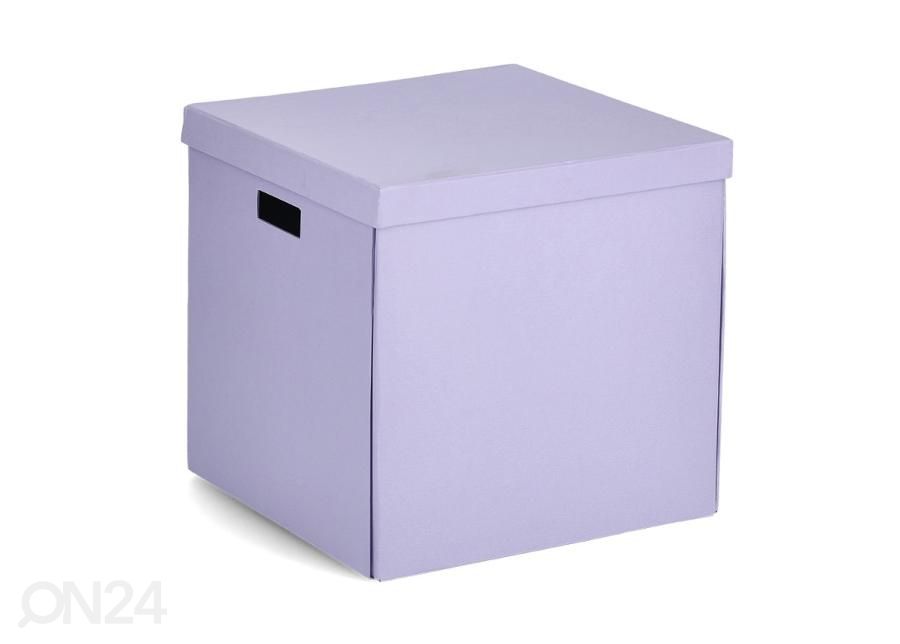 Коробка для хранения из переработанного картона, светло-фиолетовая увеличить
