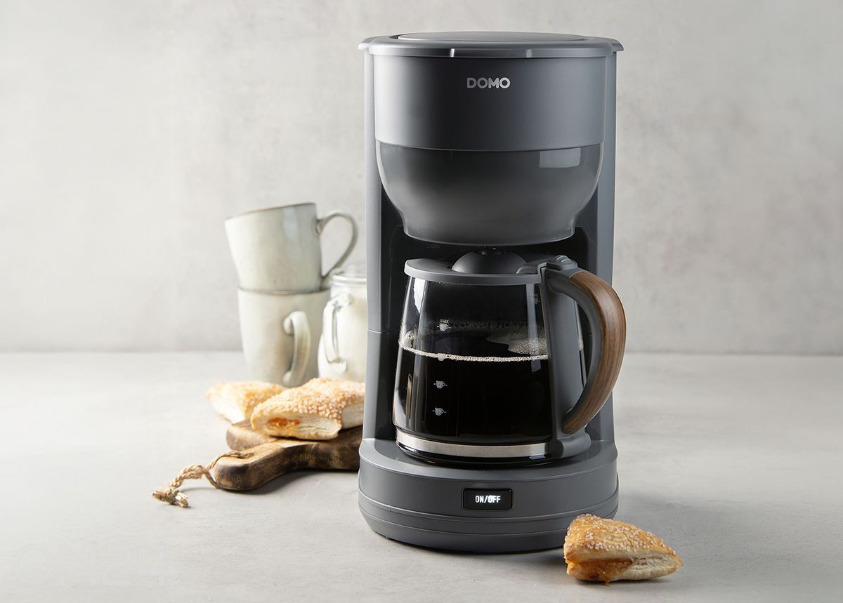 Кофеварка Domo 1.25L антрацит увеличить