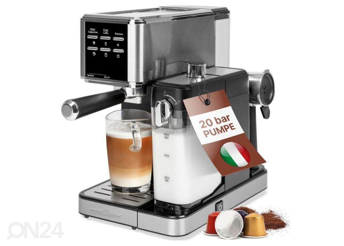 Кофемашина эспрессо ProfiCook® PCESKA1266 увеличить