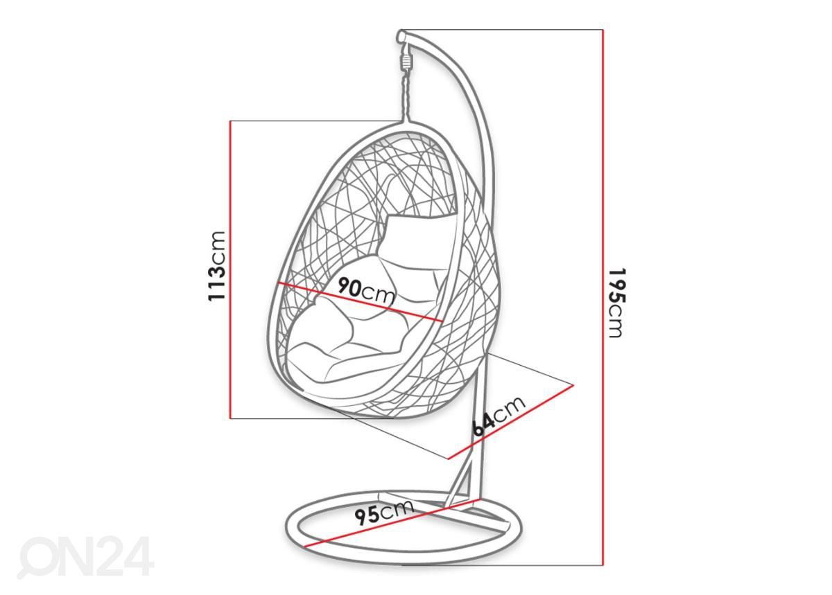Кресло-гамак Fogo увеличить размеры