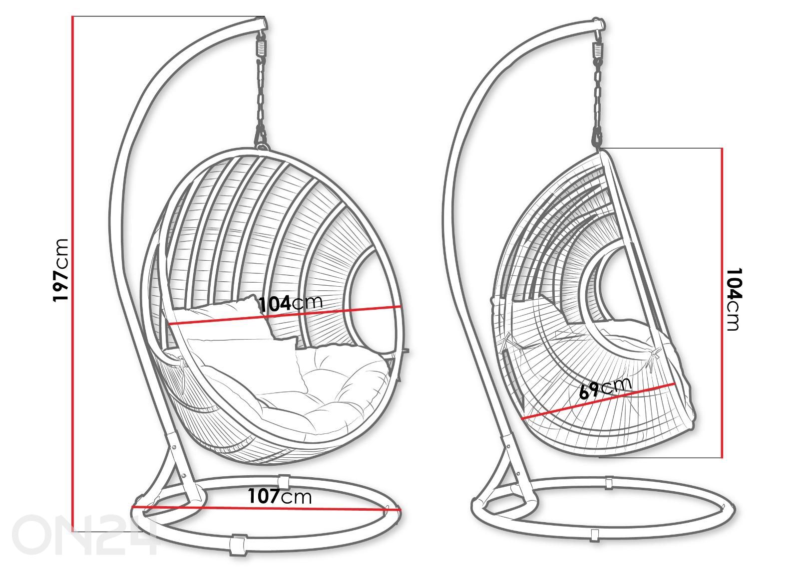 Кресло-гамак Nora увеличить размеры